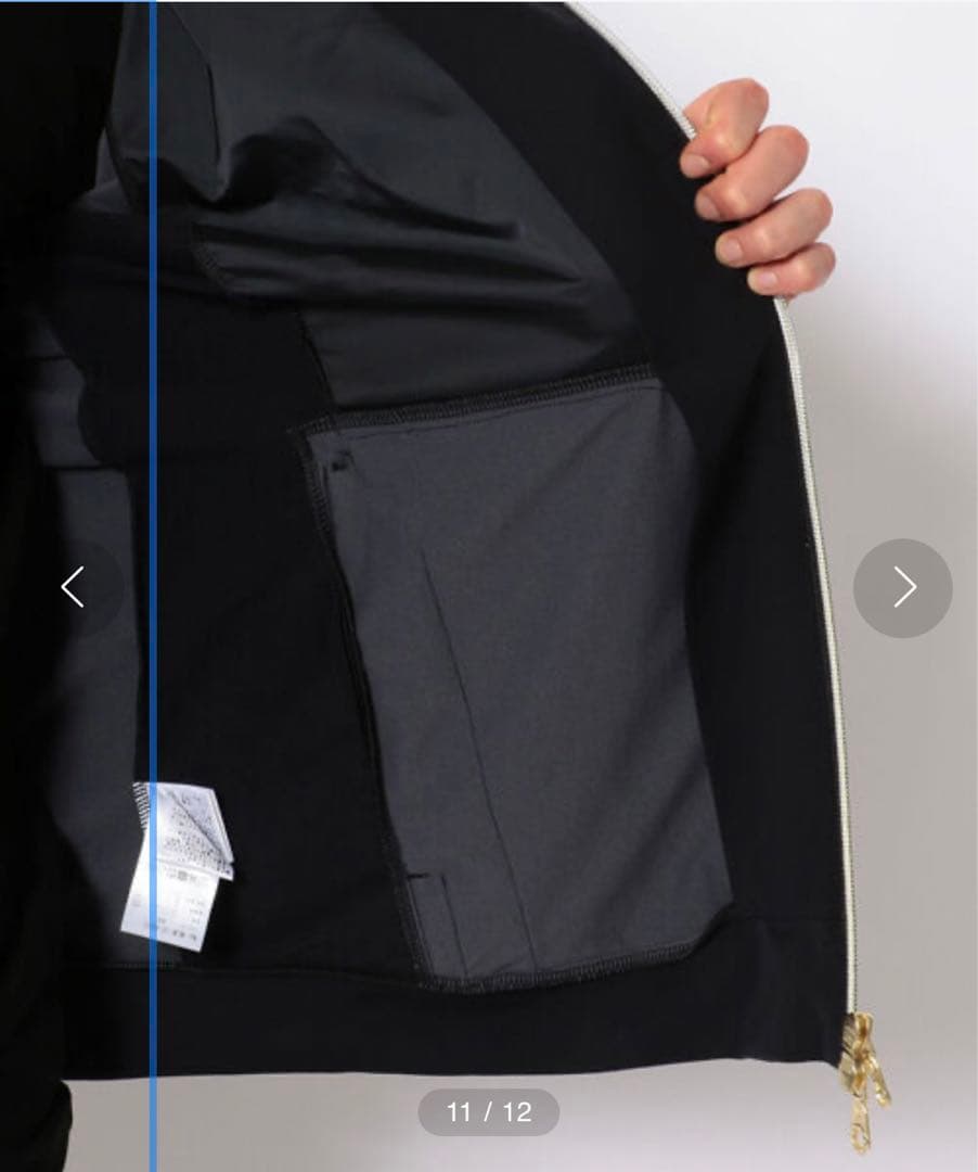 MARK AND LONA ゴルフジャケット 黒 グレー 46