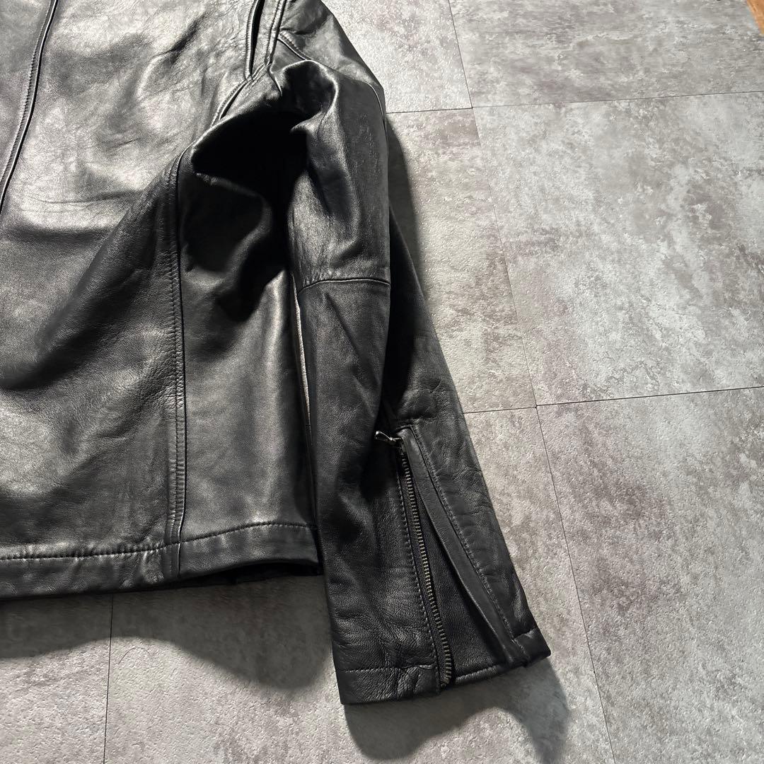 極美品　希少XL katharine hamnett leather jkt