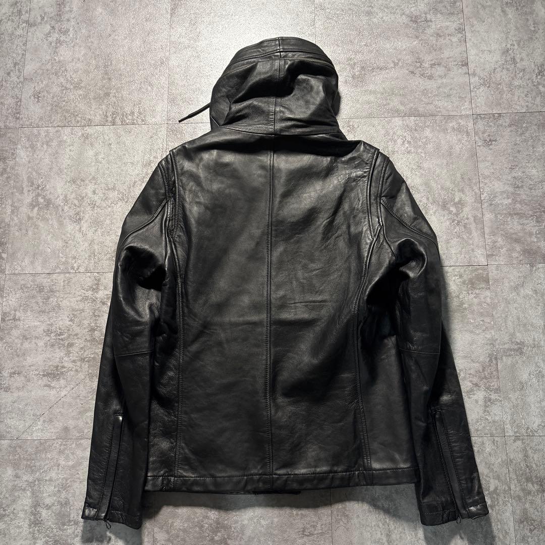 極美品　希少XL katharine hamnett leather jkt