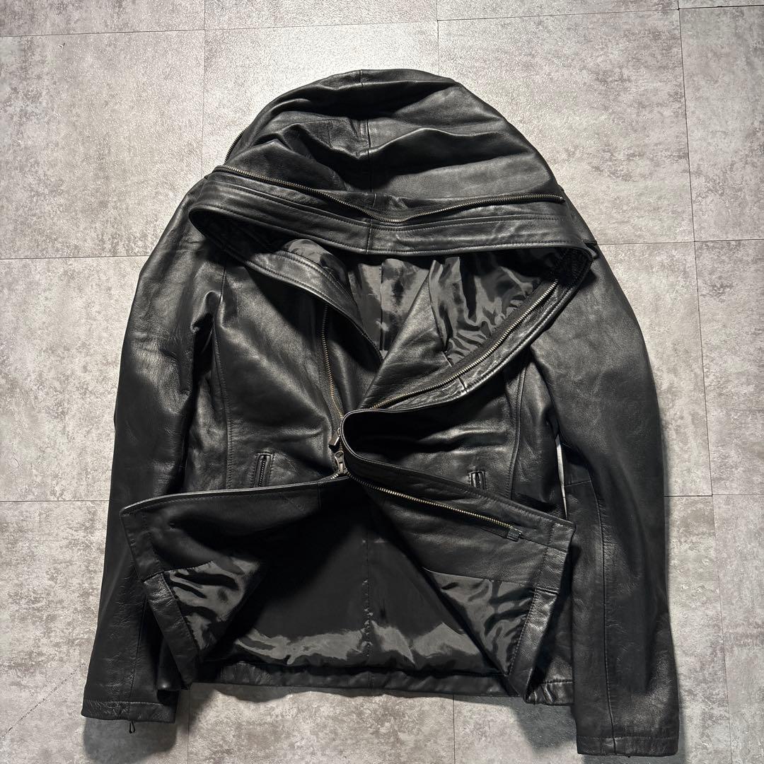 極美品　希少XL katharine hamnett leather jkt