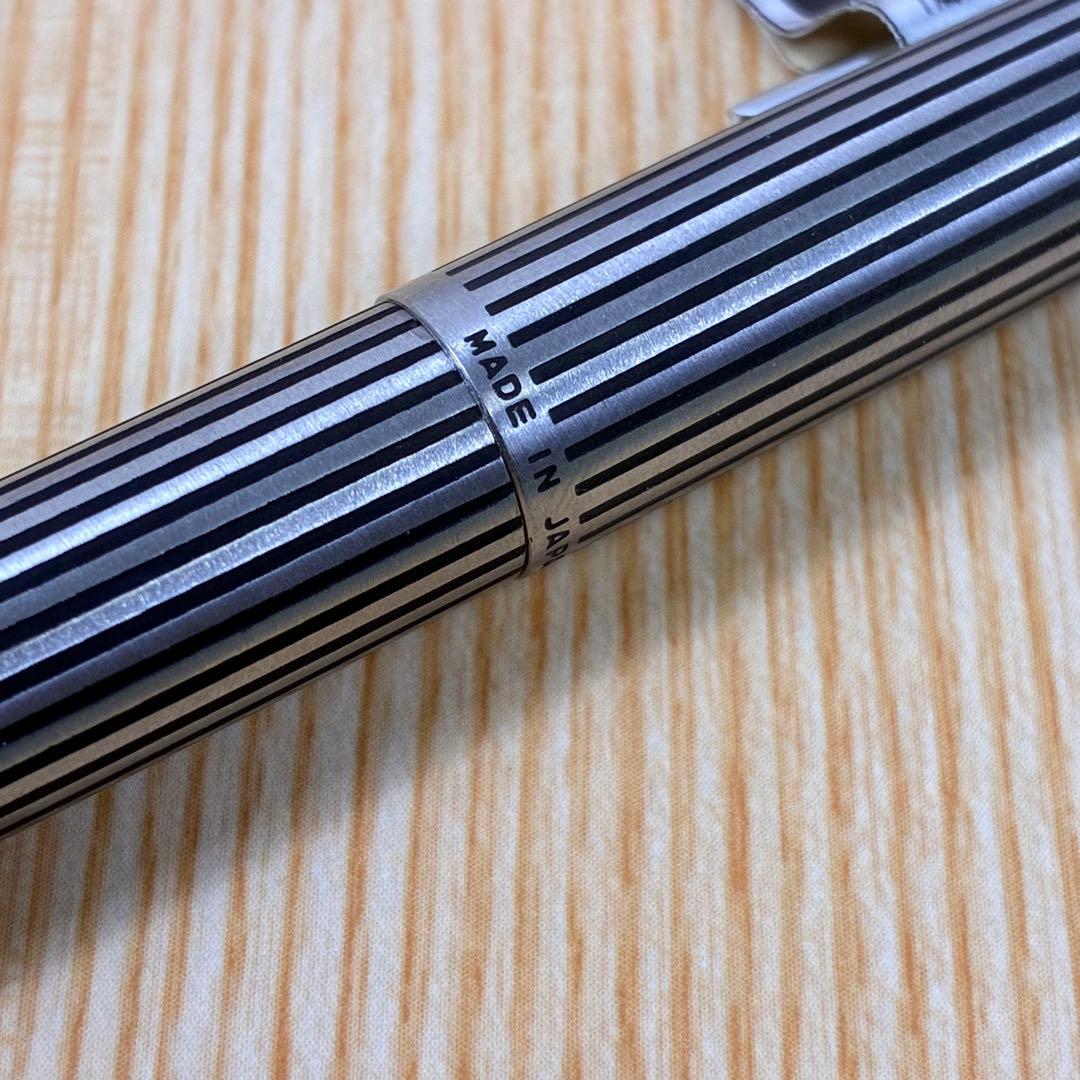 【希少】PILOT パイロット 万年筆 カスタムストライプ ペン先F 細字