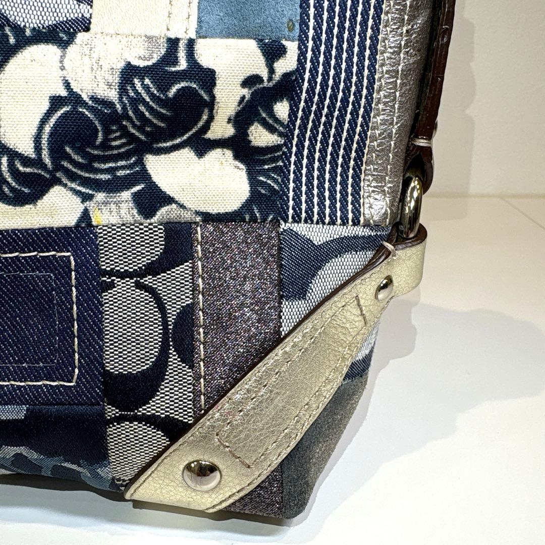 バッグ 00s coach archive patchwork denim y2k