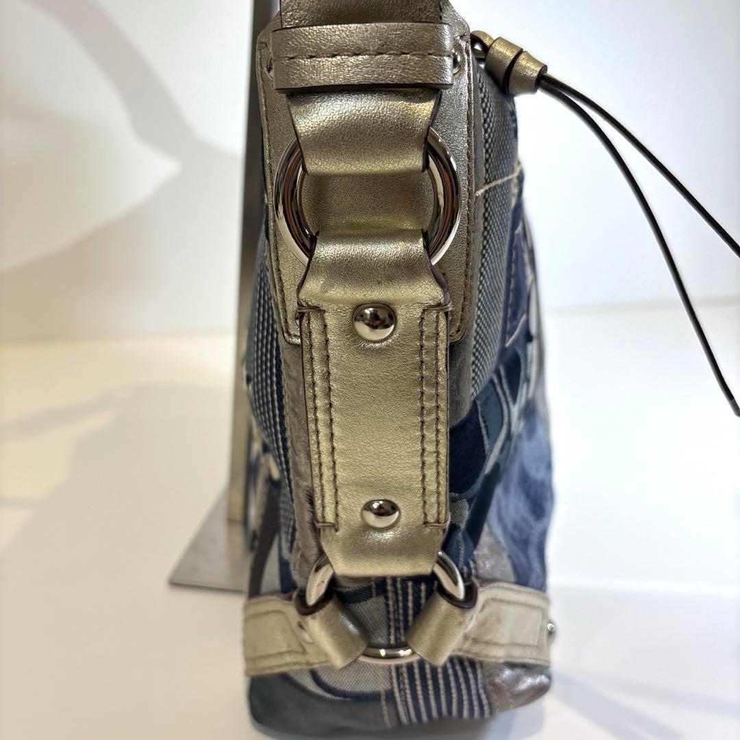 バッグ 00s coach archive patchwork denim y2k