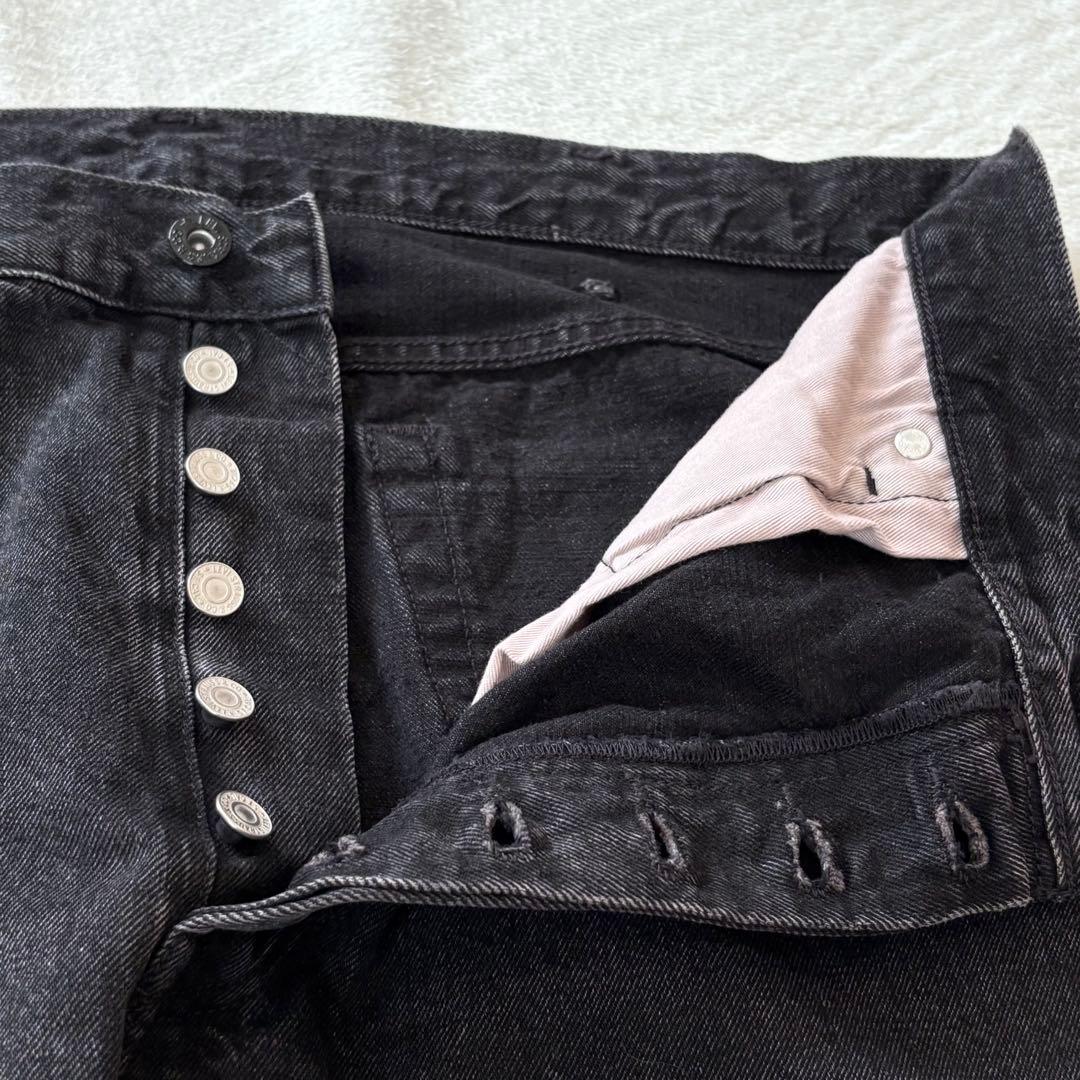 Levi's premium 501 セルビッチ ブラックデニム w40