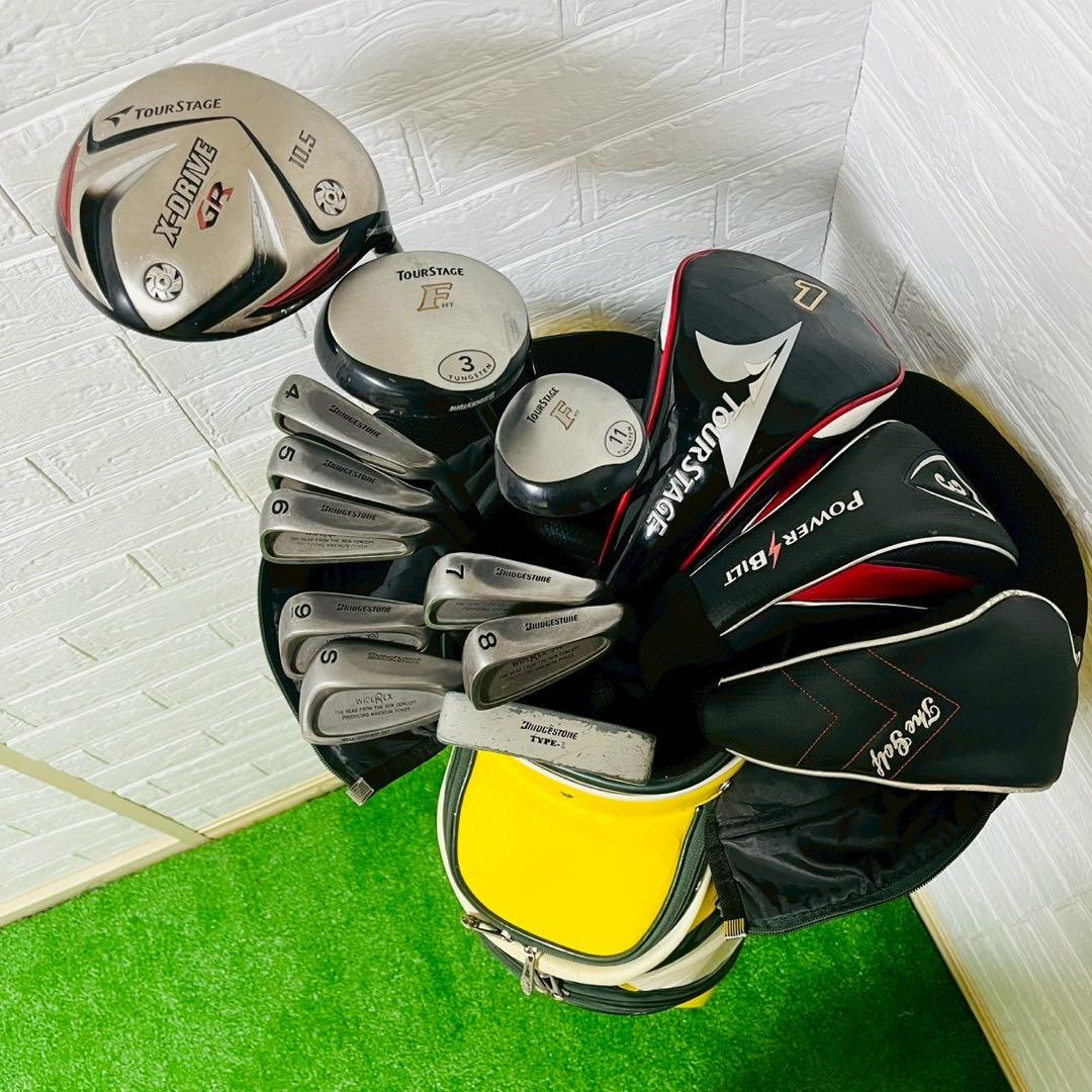 【☆大人気☆】ブリヂストン☆ツアーステージ☆メンズ☆ゴルフクラブセット☆初心者☆