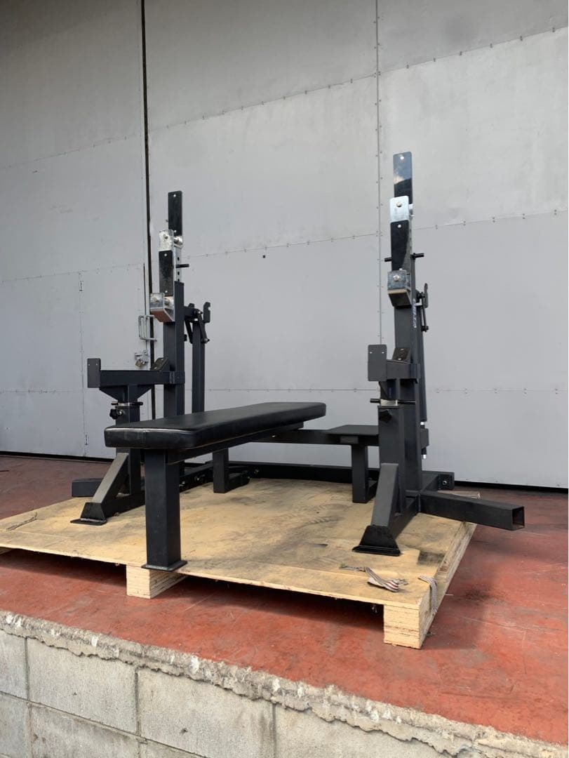 オリンピアベンチプレス台 トレーニングベンチ 高さ調整可能