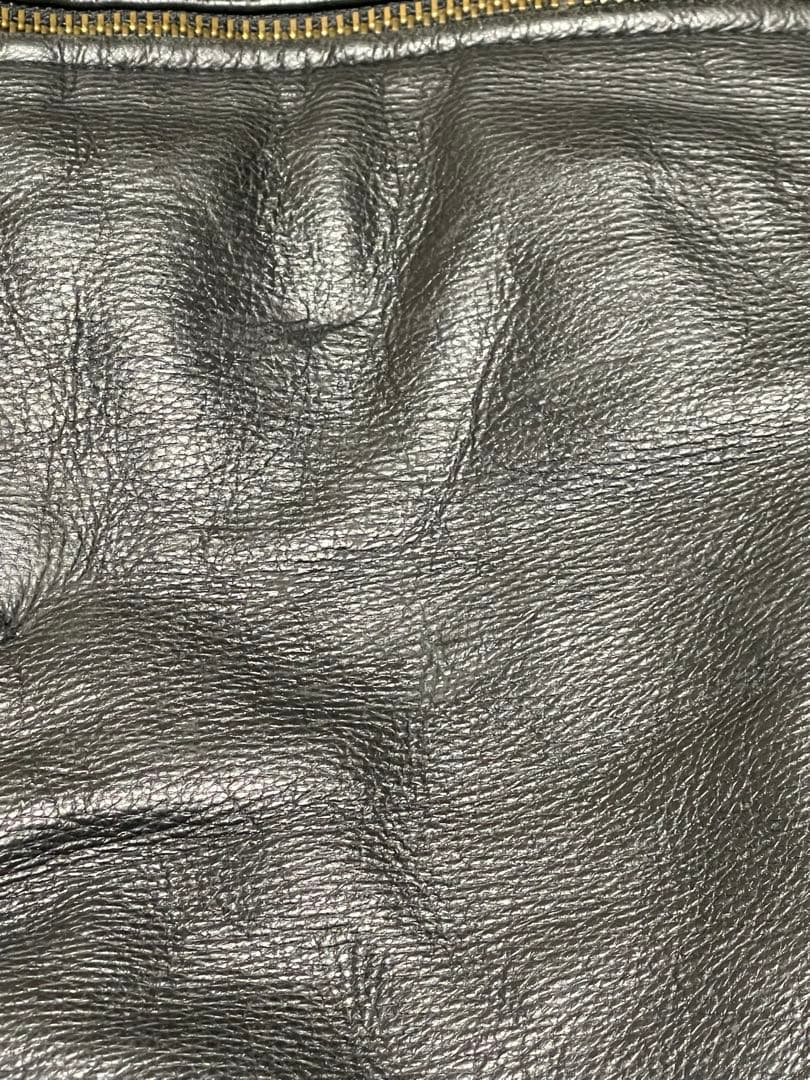 90s chevignon レザーダウンボンバージャケット　a-2 g-1