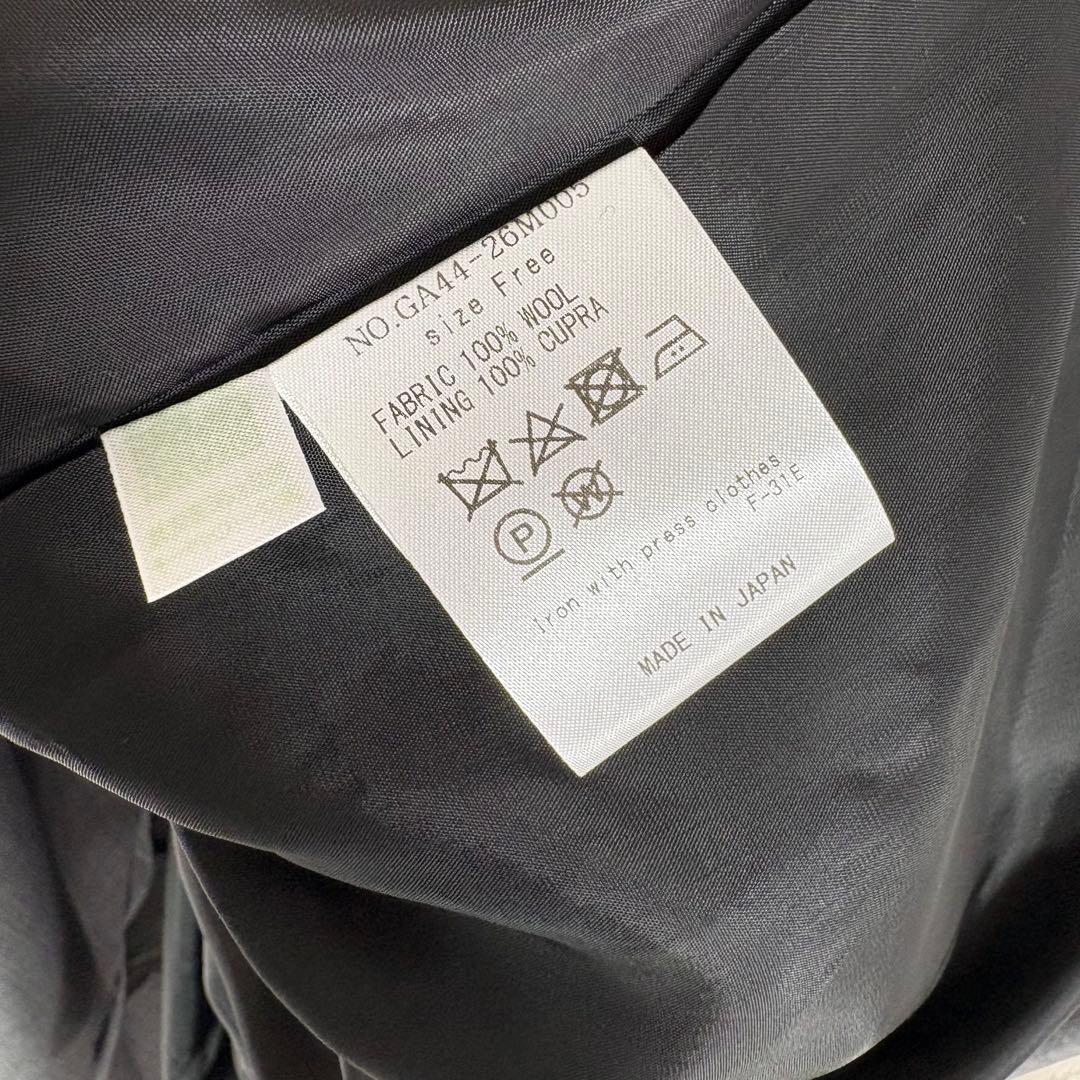 24SS かぐれ Vネック ウール ノースリーブ Aライン ロングワンピース