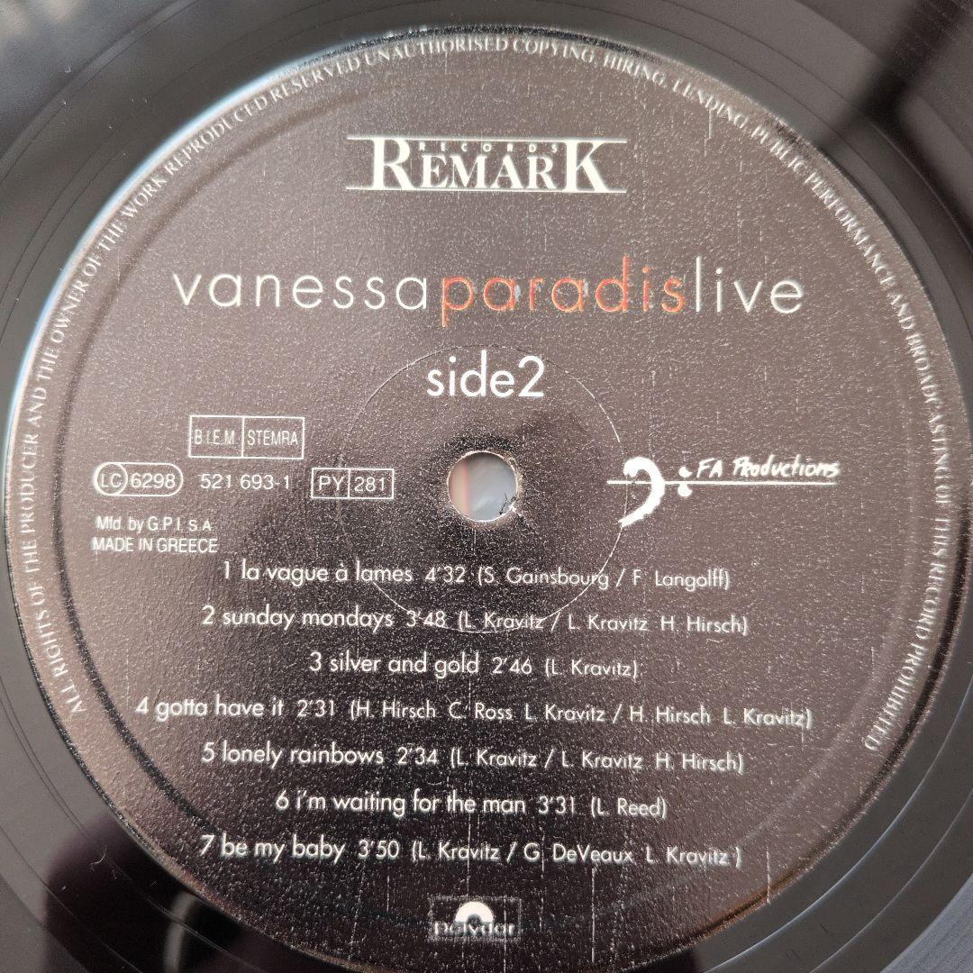 VANESSA PARADIS「Live」