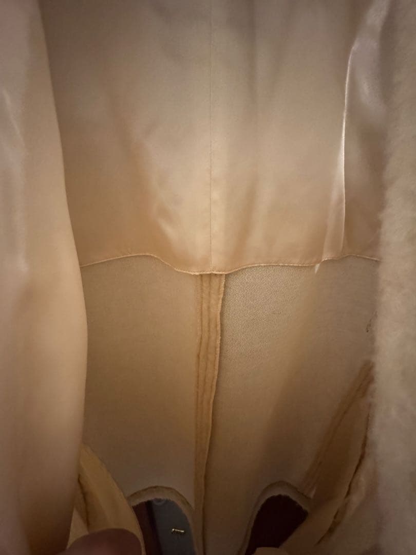 PHOTOCOPIEU カシミア100%ボア風ノーカラー ベスト フリーサイズ