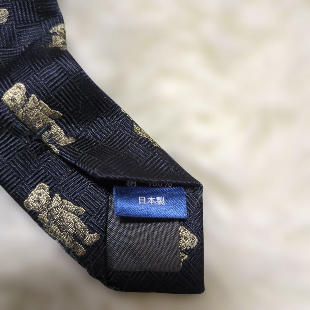 CHAPS RALPH LAUREN ネクタイ　ポロベア　総柄　日本製