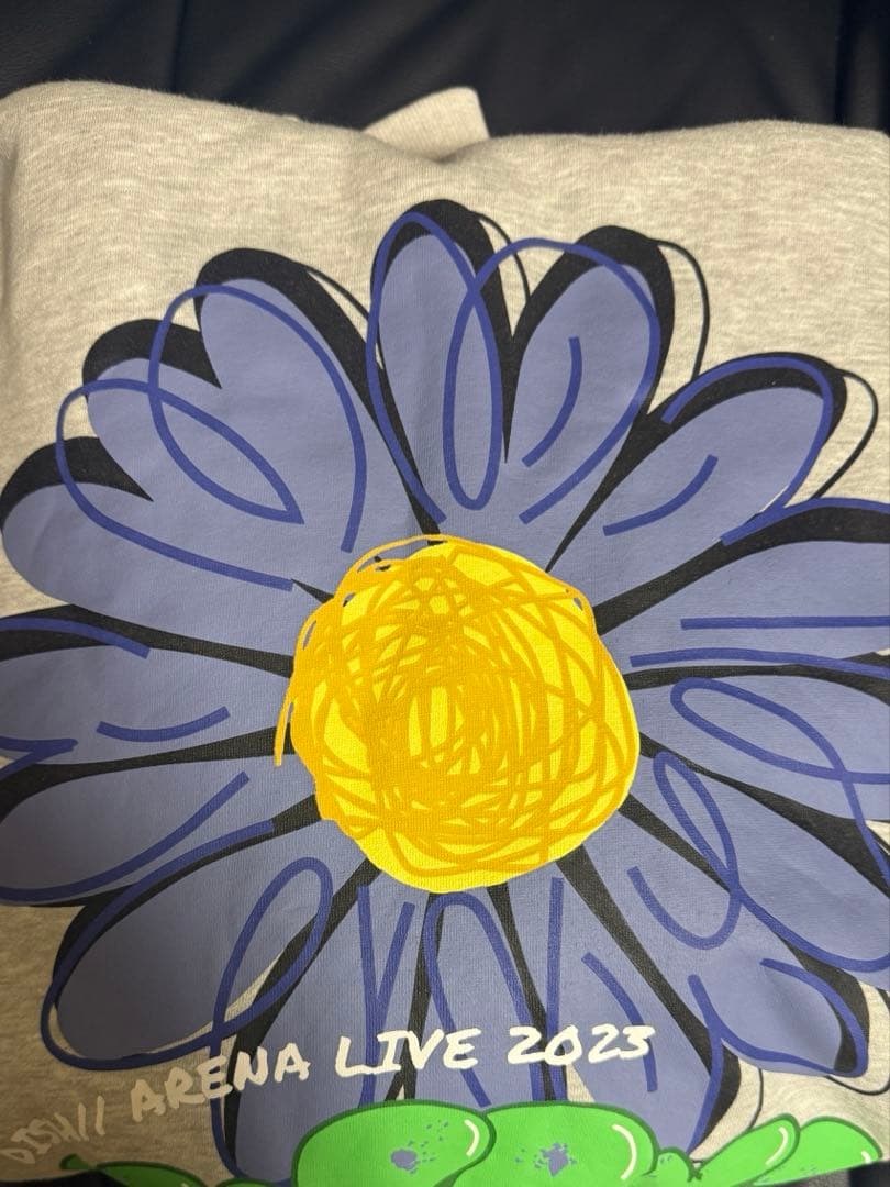 DISH// HAPPY パーカー Tシャツ　L グレー