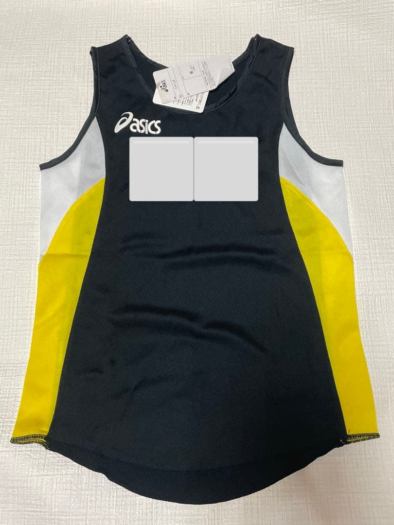 アシックス 陸上用 ランニングシャツ ユニフォーム 上下セット 上M、下Sサイズ