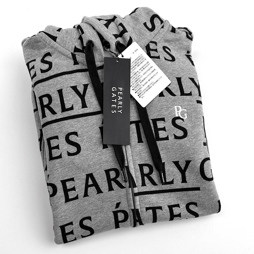 206 新品タグ付き パーリーゲイツ メンズ パーカー サイズ4 M グレー