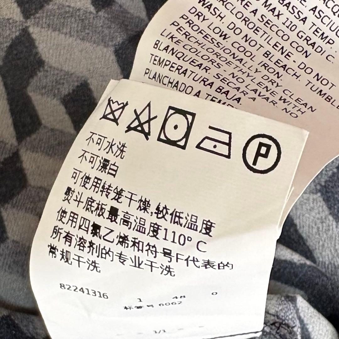 Max&Co 大きいサイズ　シルク100% 総柄シャツワンピース　タック　48