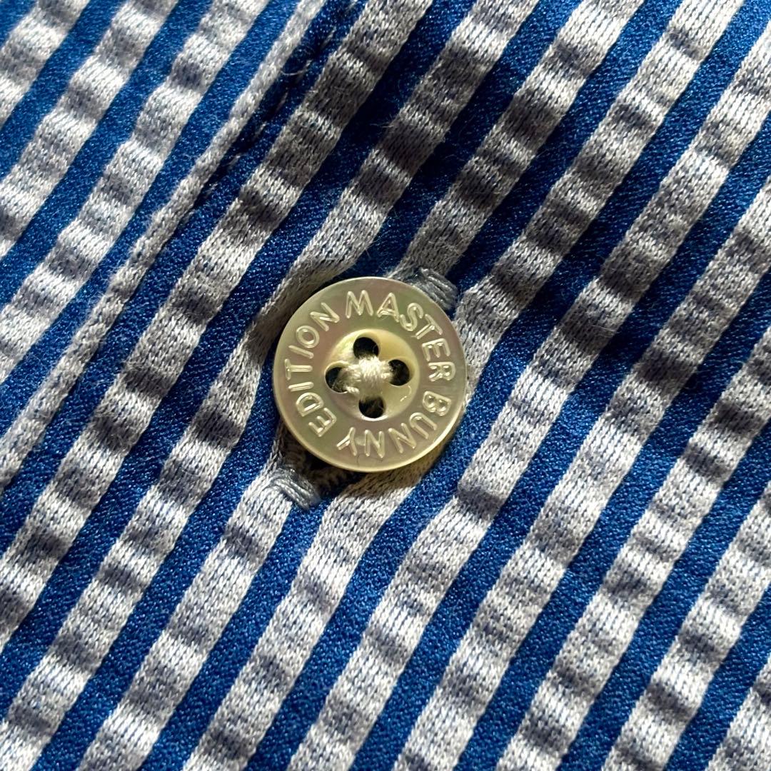 【日本製】 マスターバニーエディション シアサッカー&ストライプポロシャツ 4