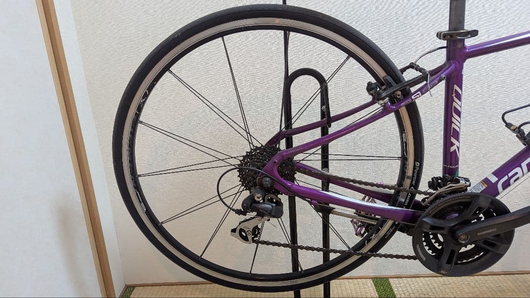 【ぼ】キャノンデール クロスバイク Sサイズ パープル