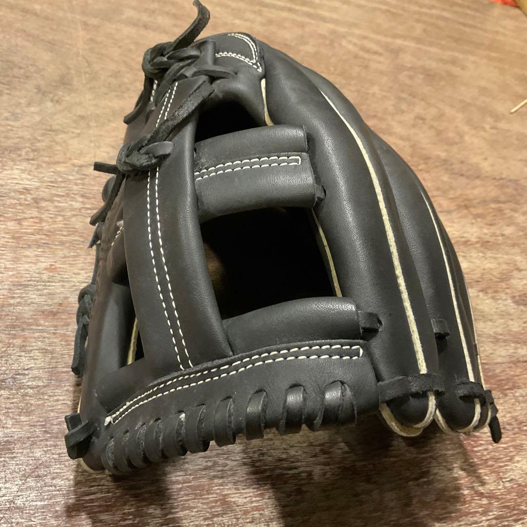 【状態良】ミズノ ワールドウィン プロモデル 軟式グローブ ブラック 黒 右投げ