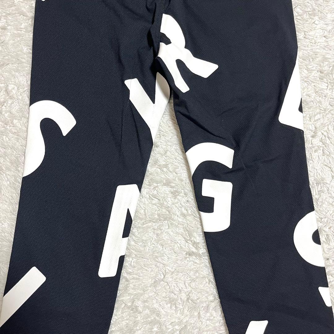 パーリーゲイツ ゴルフウェア レディース パンツ 総柄 デカロゴ Mサイズ