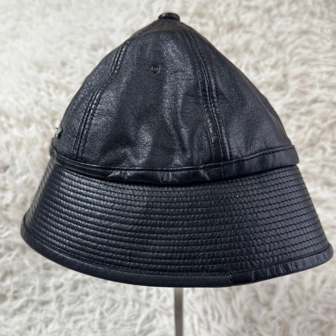 m.k【美品】ソラリス　レザー　バケットハット　バッドボーイ　ブラック