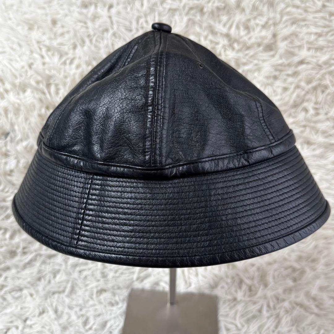 m.k【美品】ソラリス　レザー　バケットハット　バッドボーイ　ブラック