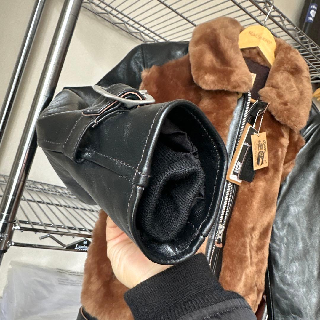 GRIZZLY 茶芯 1.3mmホースハイド 無厚塗り 経年変化 ムートン L