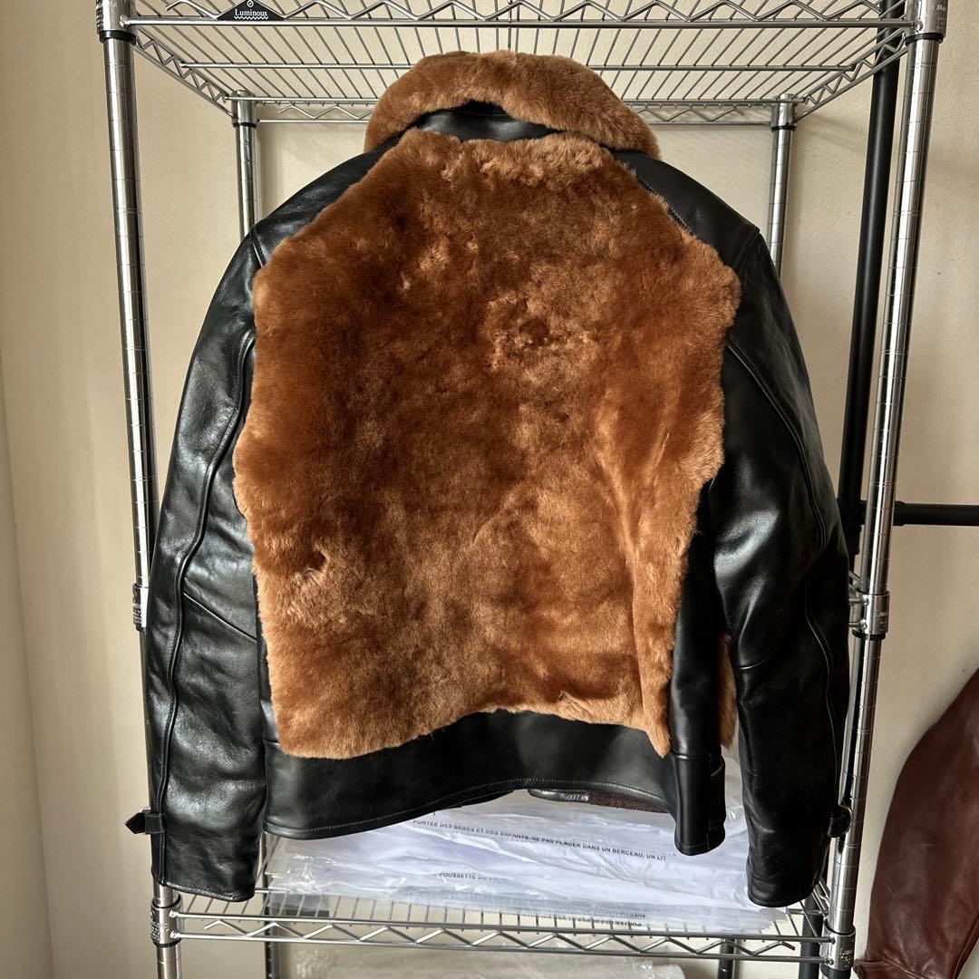 GRIZZLY 茶芯 1.3mmホースハイド 無厚塗り 経年変化 ムートン L