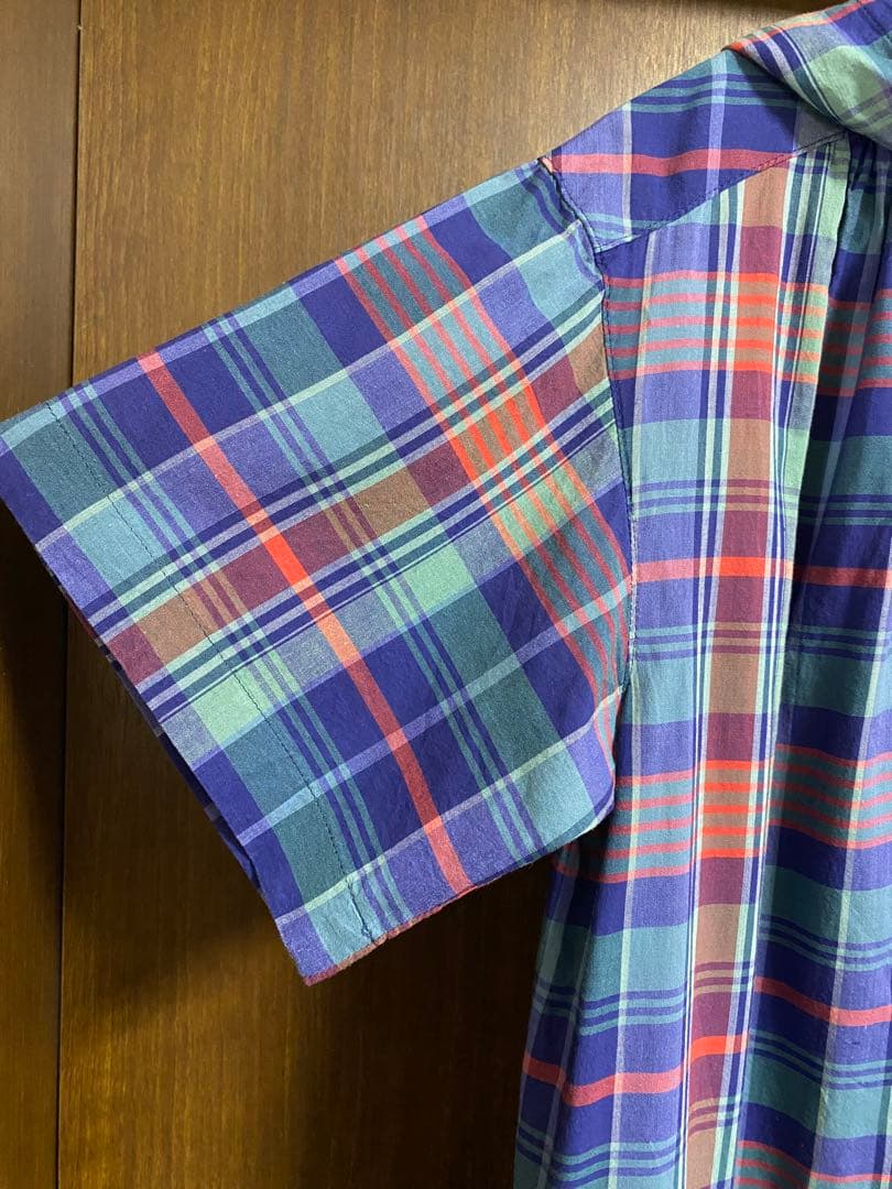 ピンクハウス　フード付きチェックワンピース