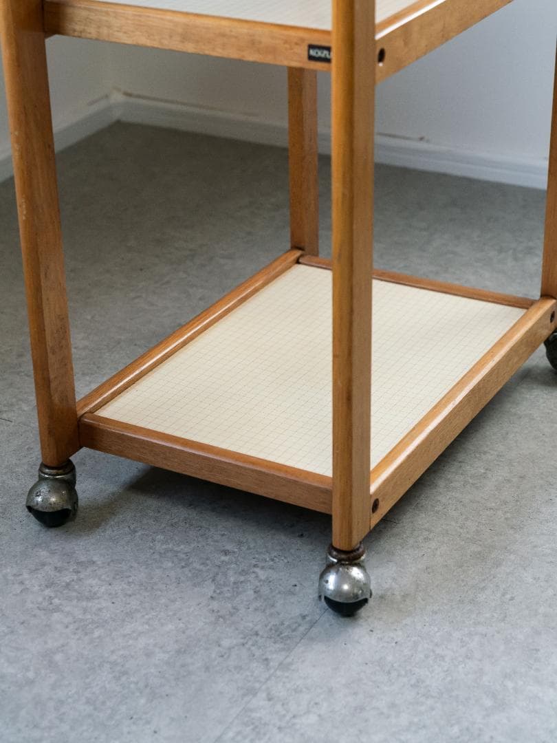 KOIZUMI vintage キャスター 木製ワゴン ミッドセンチュリー