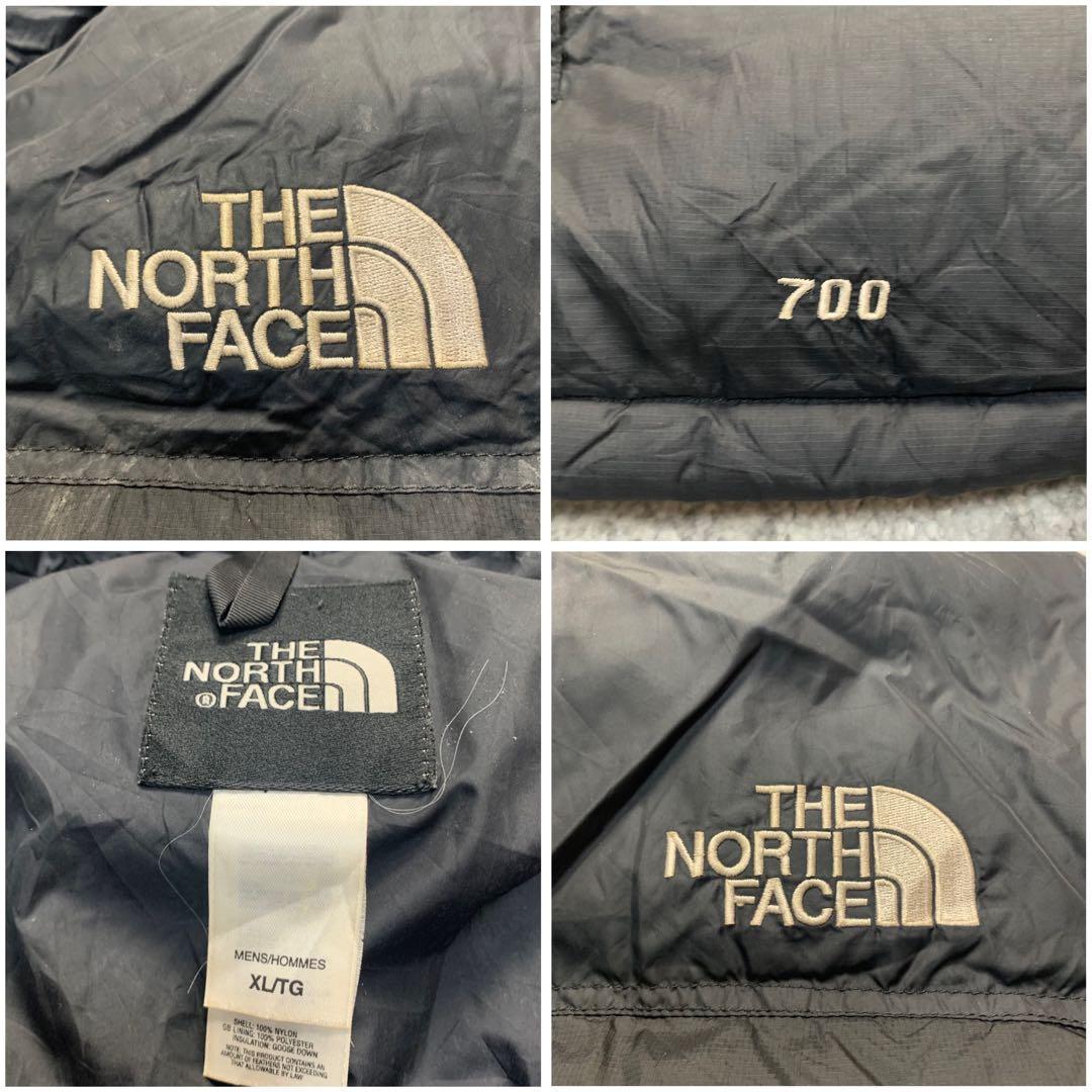 XL ノースフェイス ヌプシベスト 黒 700フィル ブラック ベスト 古着