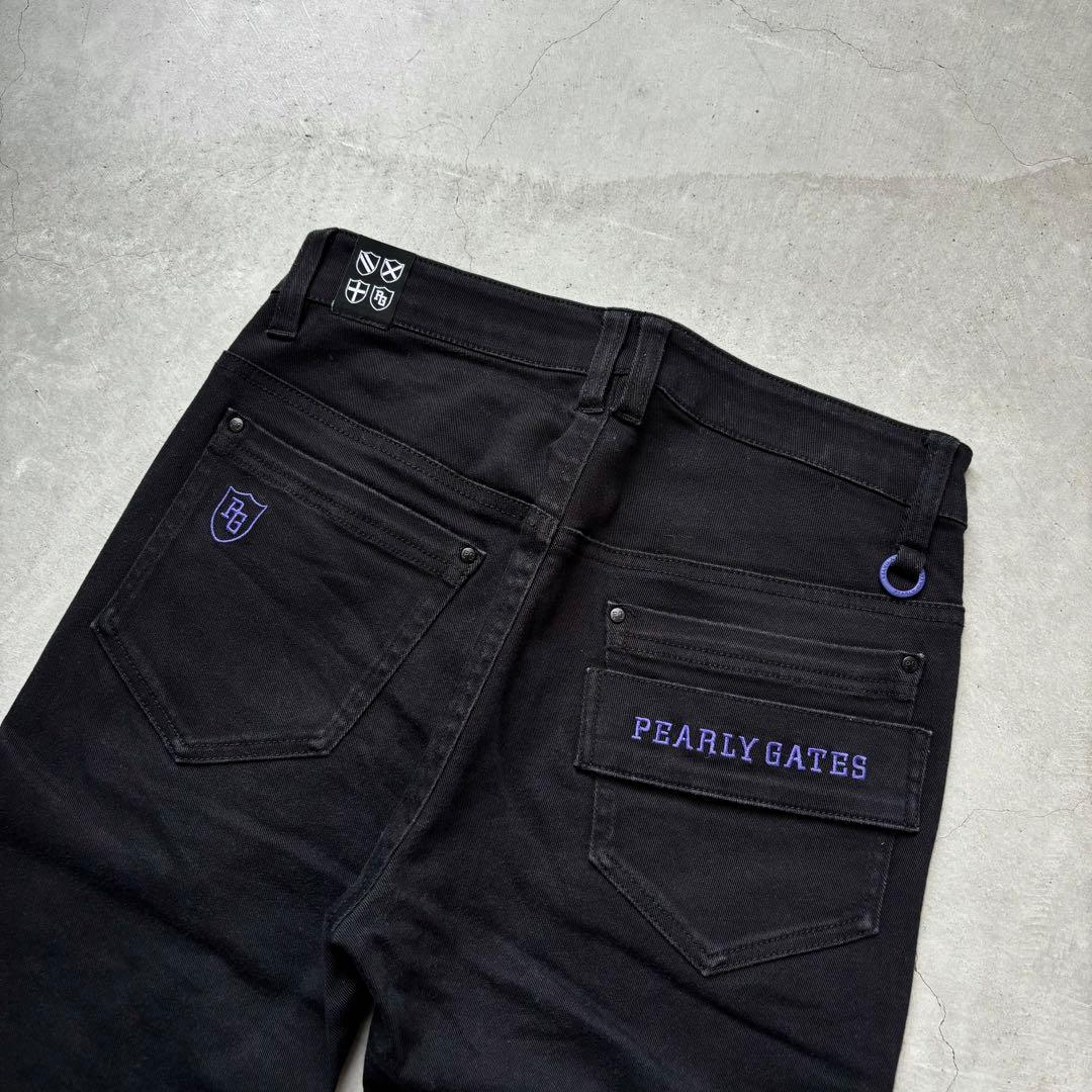PEARLY GATES パーリーゲイツ ストレッチロングパンツ ロゴ刺繍 1