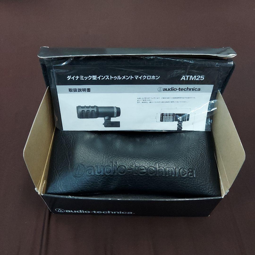 【美品】audio technica　ATM25 マイク ケーブル・箱付き