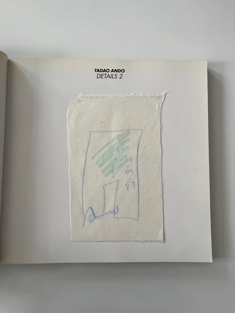 Tadao Ando Details 2 サイン付　安藤忠雄ディテール集2