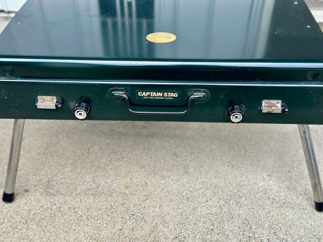 美品 キャプテンスタッグ ツーバーナーコンロ M-8254 アウトドア