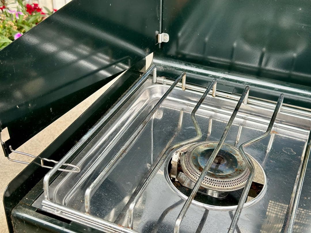 美品 キャプテンスタッグ ツーバーナーコンロ M-8254 アウトドア