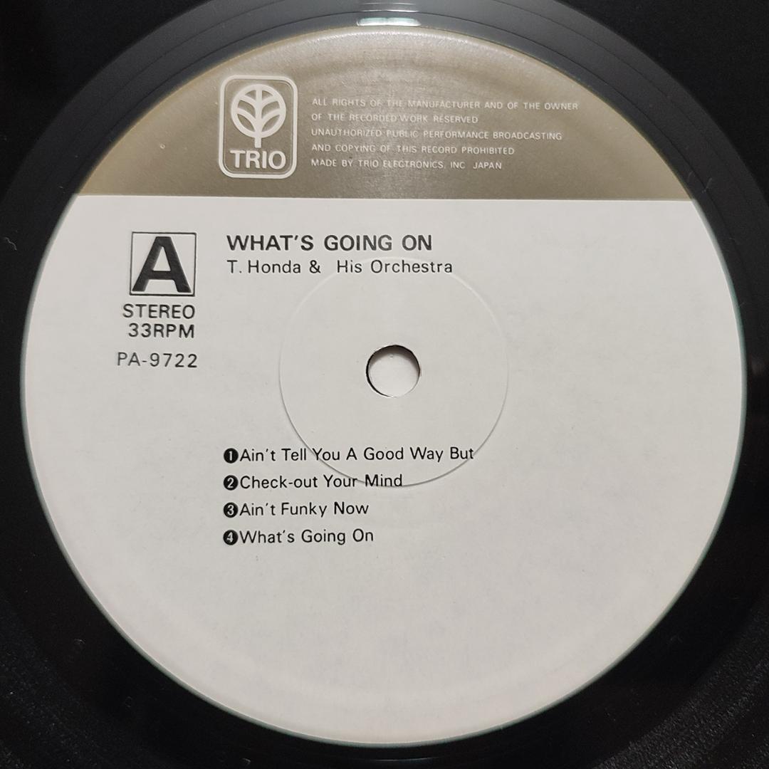 【希少 美品】本田竹曠 / ホワッツ・ゴーイング・オン LP 1976