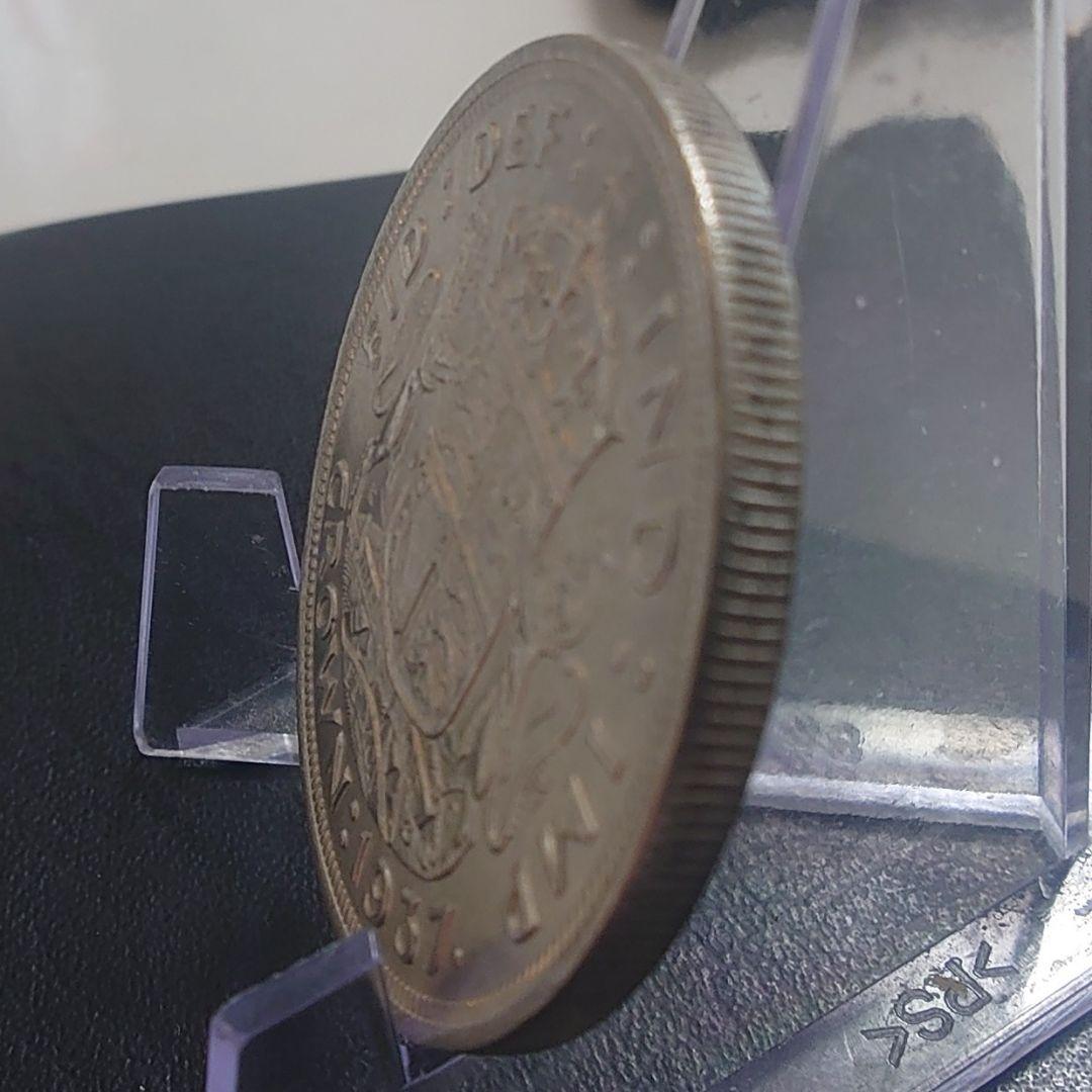 1937年 イギリス クラウン銀貨 ジョージ6世の戴冠式記念銀貨 IND IMP