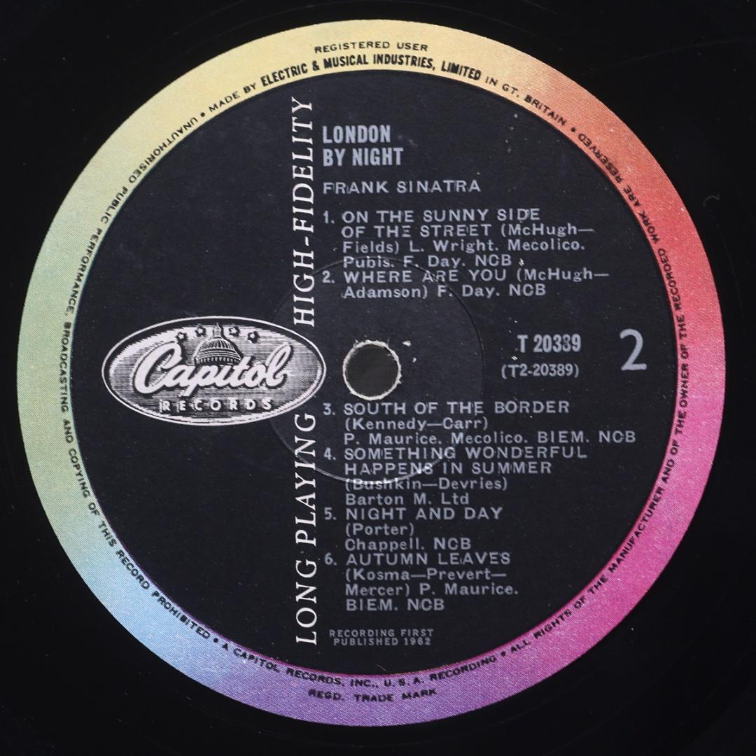 英LP Frank Sinatra London by Night UK盤 モノ