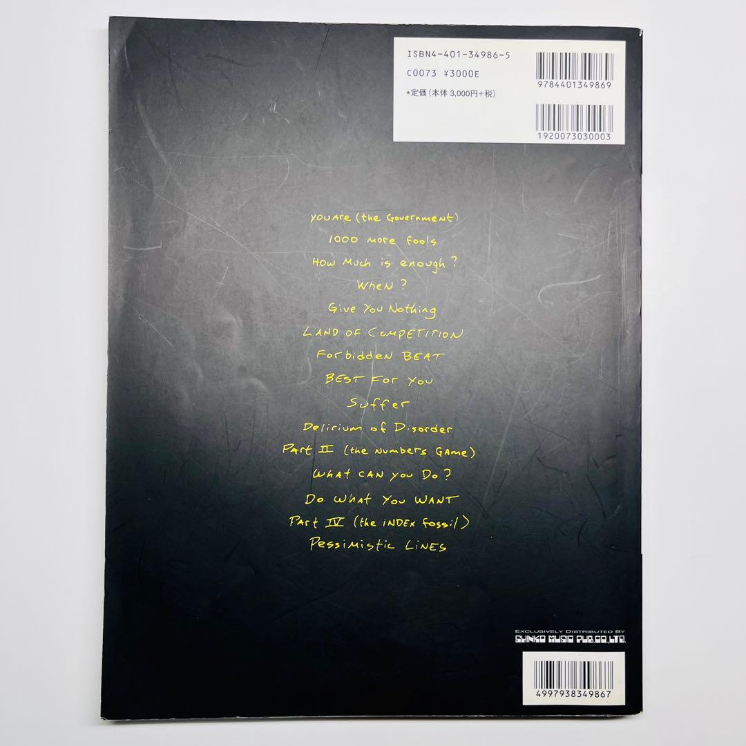 バッド・レリジョン　サファー　バンドスコア　楽譜　初版本　レア　絶版本