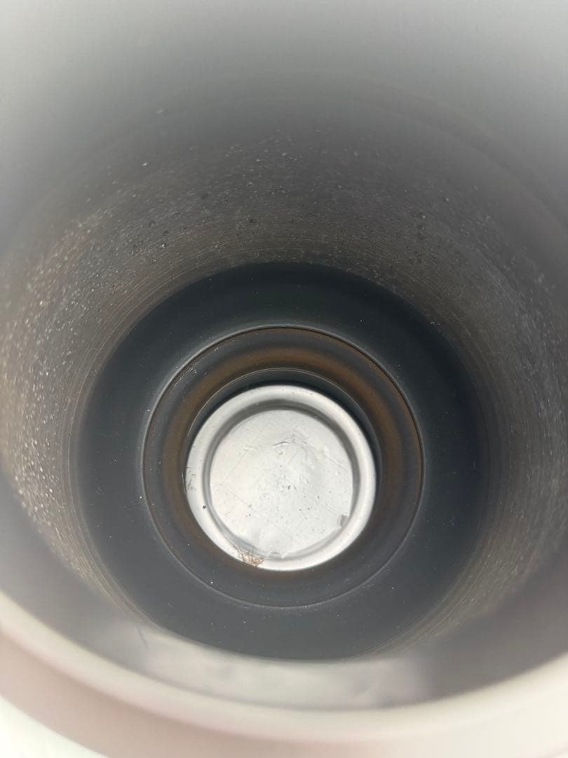 銅製 薄端 花器 尺一寸 花台付き 山水彫刻 共箱 華道具