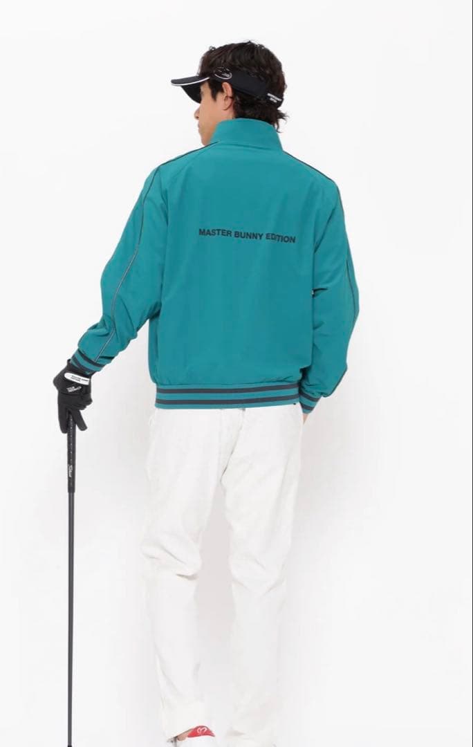 新品タグ付き　マスターバニー　ナイロンストレッチ フルジップアップブルゾン M