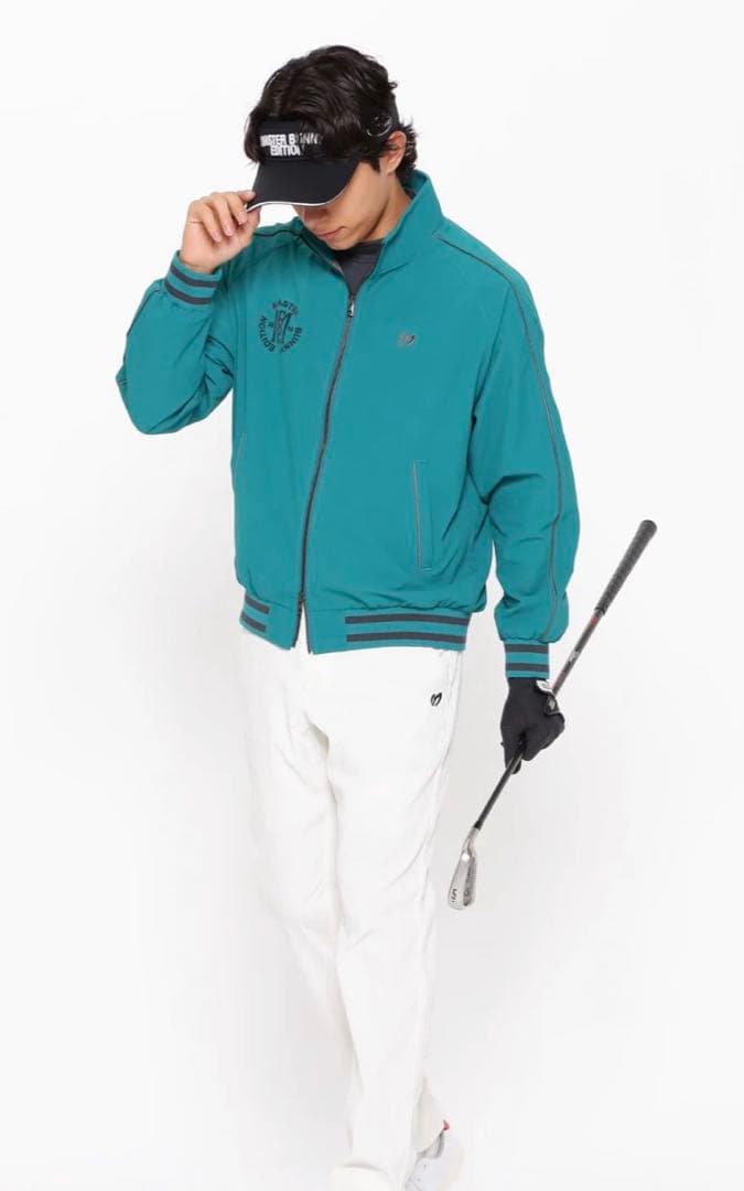 新品タグ付き　マスターバニー　ナイロンストレッチ フルジップアップブルゾン M