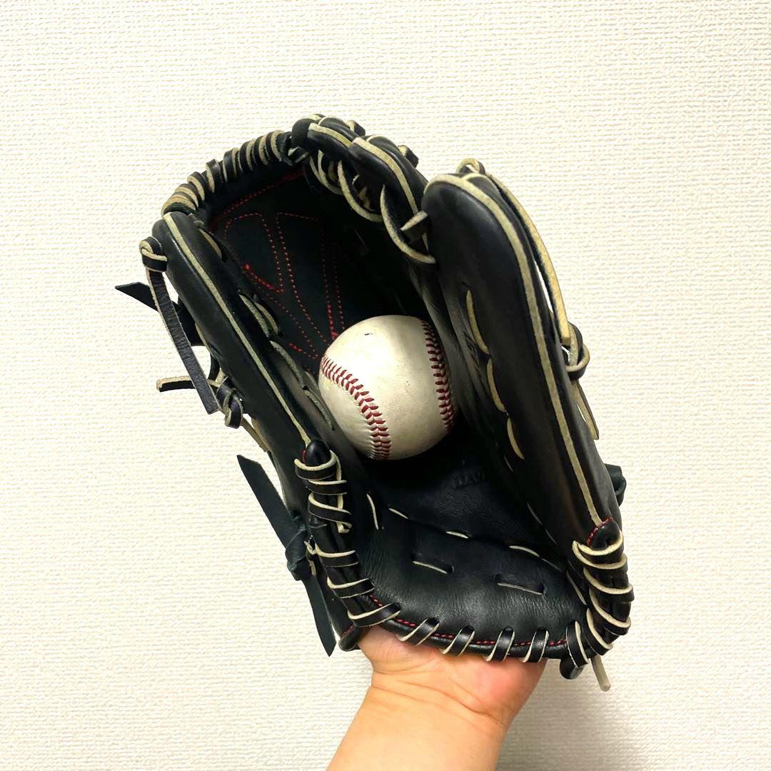 254 ダビドスポーツ 型抜群 極美品 即戦力 軟式 投手用グローブ