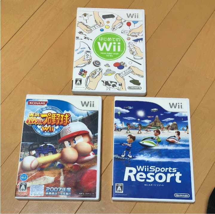 Wii 本体、付属品、ソフト セット
