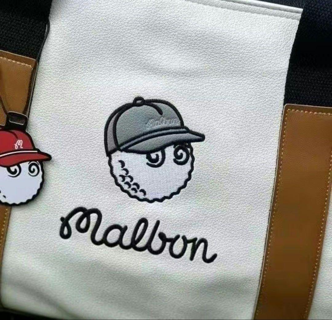 マルボンゴルフ ボストンバッグ ラウンドバッグ 軽量 グリーン/ホワイト選べる