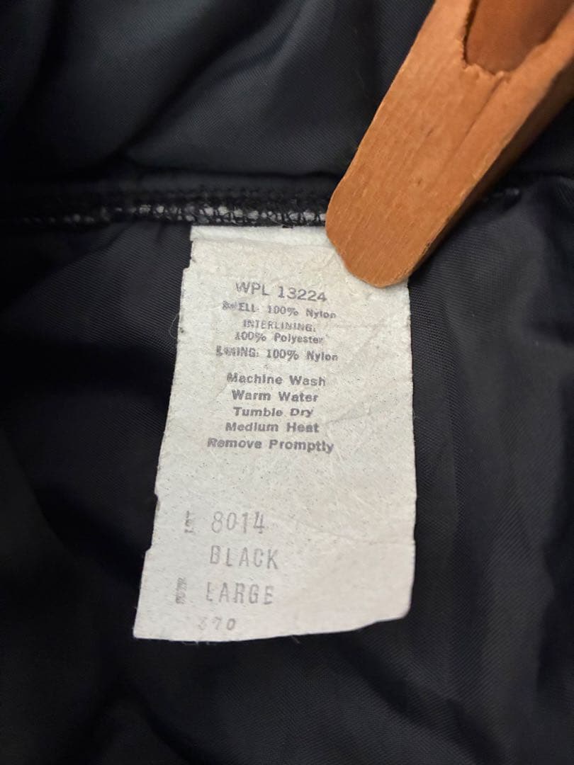 80's USA製 ベスト　ワークベスト　キルティングベスト　ブラック