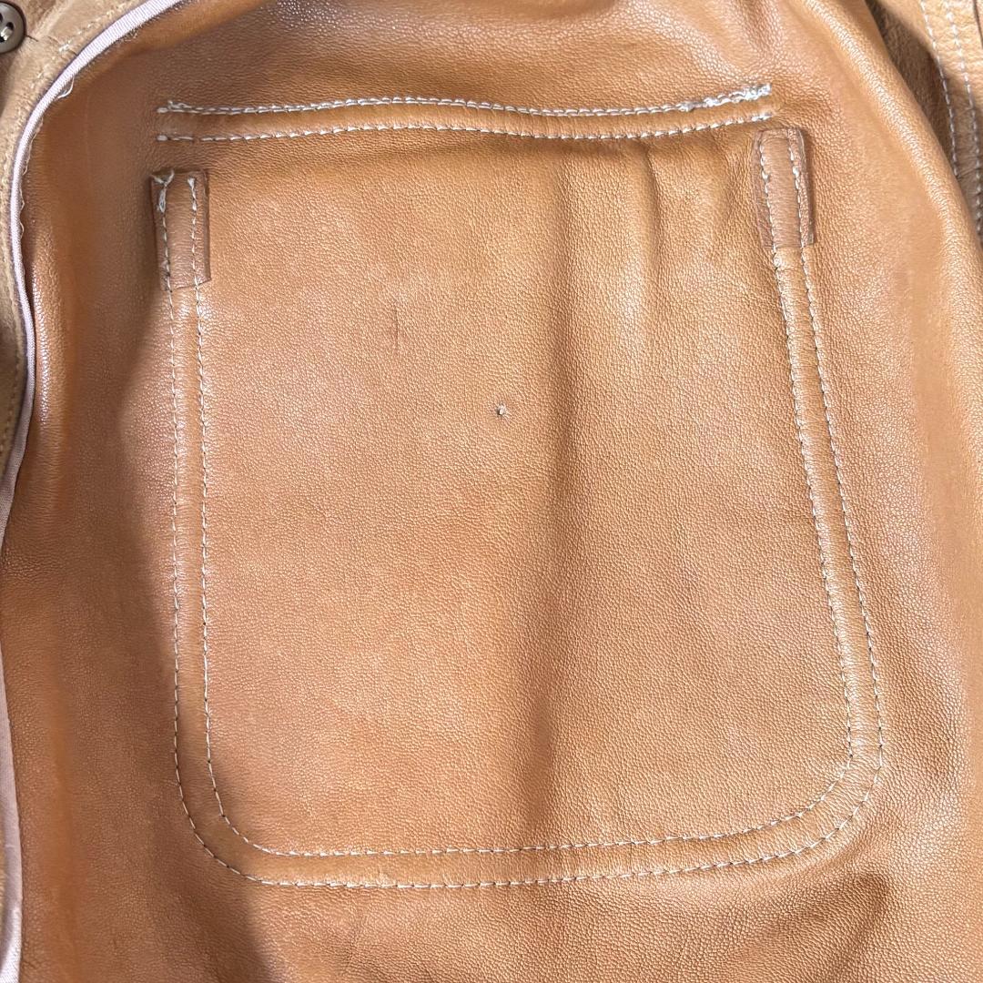 BELFE 本革スエード バルスタージャケット ヴァルスタリーノ 茶 イタリア製