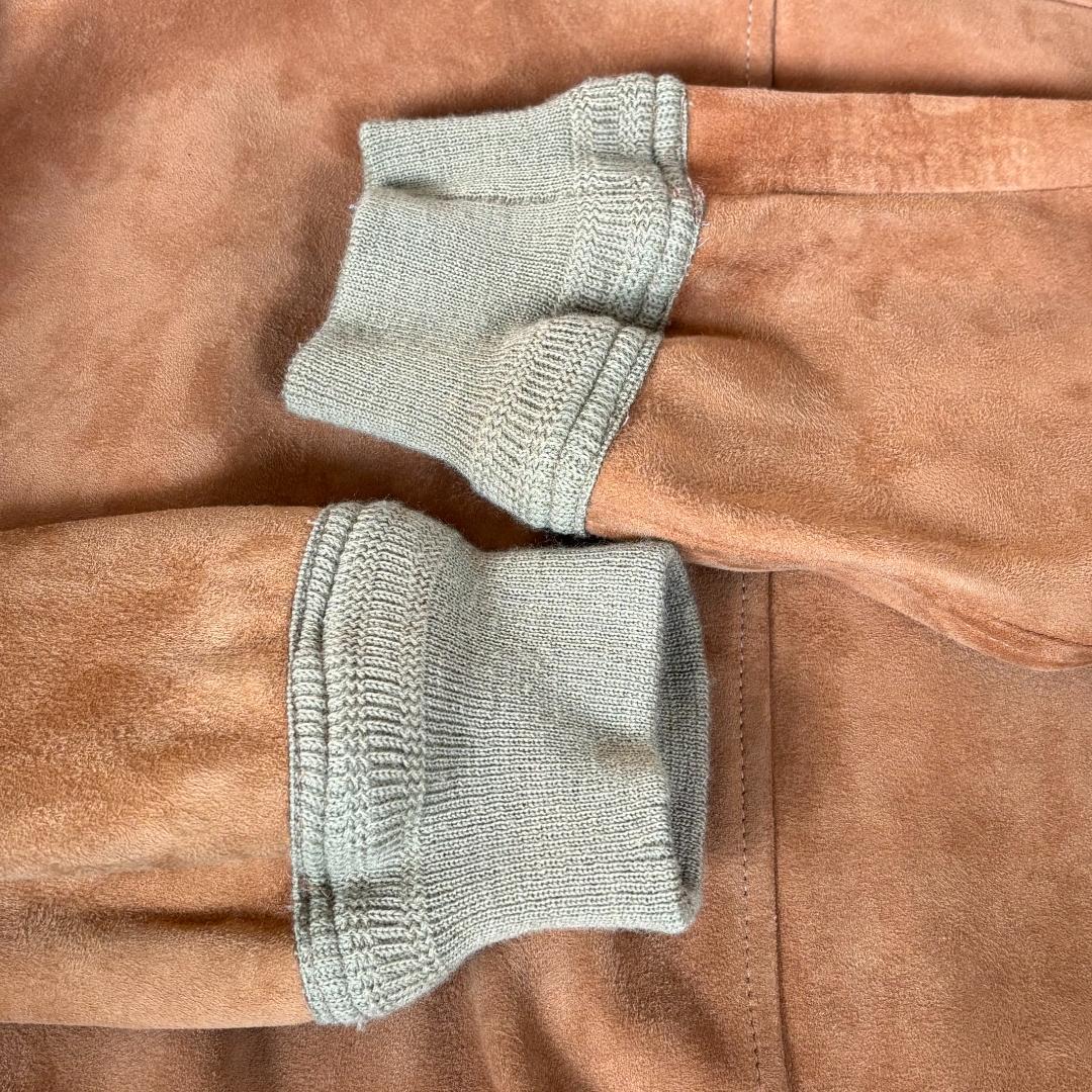 BELFE 本革スエード バルスタージャケット ヴァルスタリーノ 茶 イタリア製