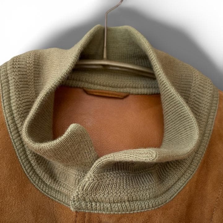 BELFE 本革スエード バルスタージャケット ヴァルスタリーノ 茶 イタリア製