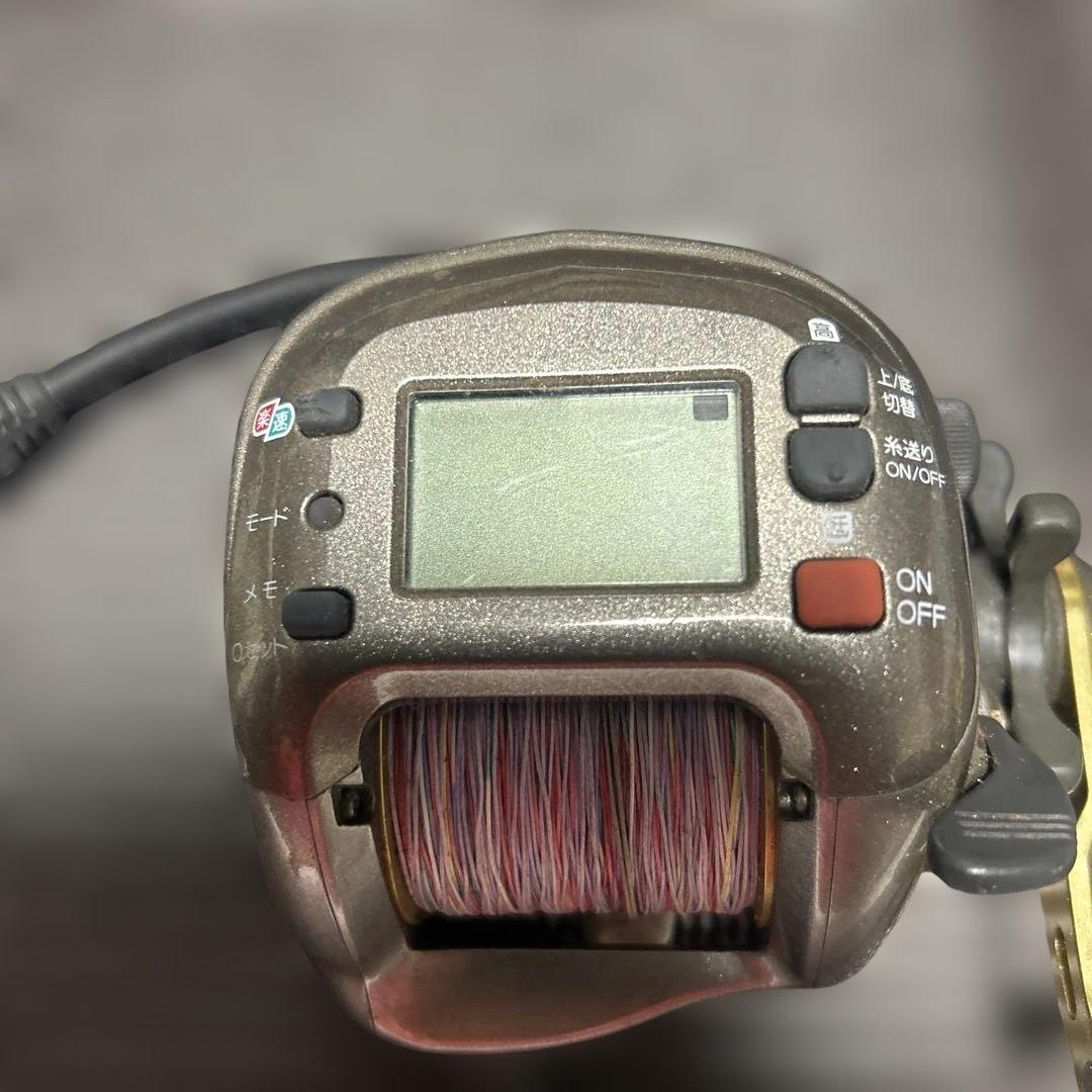 SHIMANO 1000Hデジタル電動リール カラフルライン付き